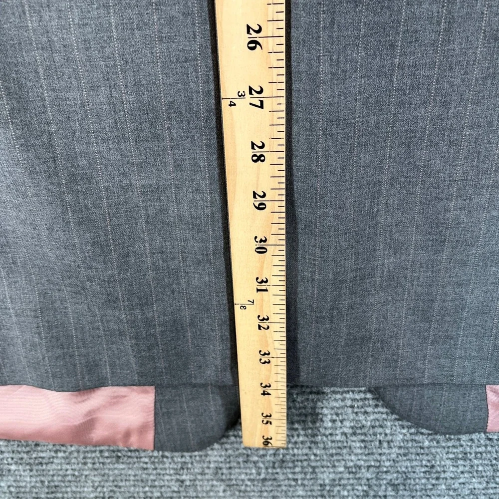 Ralph Lauren Wool Cashmere Blazer Mens 54R Pinstripe Pink Lining Professional